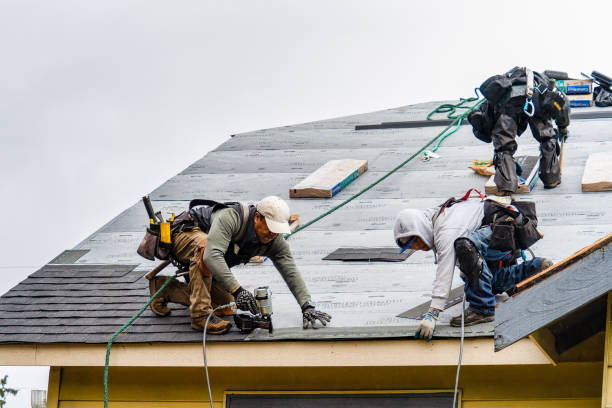 Professional Emergency Roof Repair technician working in Clark Mills, NY